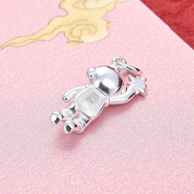 Sterling Silber Astronaut Charm Anhänger S925 Fundstück