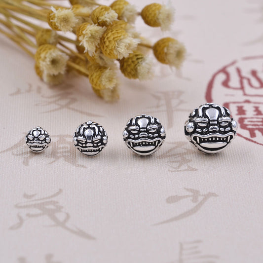 Sterling Silver Lion Bead Spacer S925 Finding