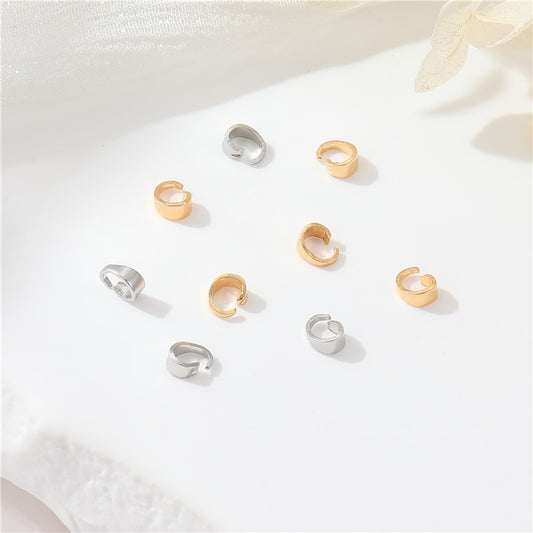 10 glänzende Waterdrop Bails 14K GF Pendant Top Rings Connector