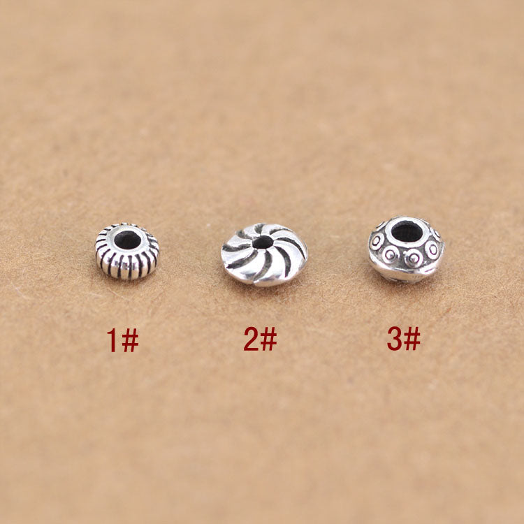 Sterling Silver Flat Roundelle Bead Spacer S925 Finding