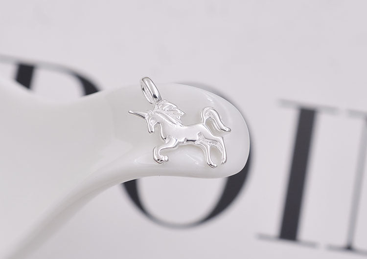 Sterling Silber Winziger Einhorn-Charm-Anhänger S925