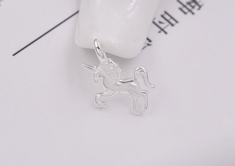 Sterling Silber Winziger Einhorn-Charm-Anhänger S925