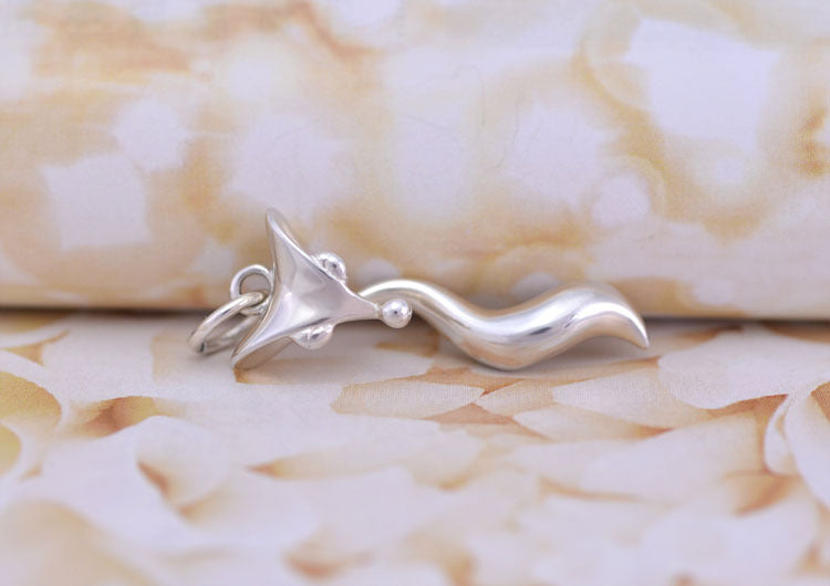 Sterling Silver Tiny Fox Charm Pendant S925 Finding