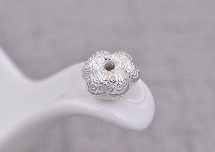 Sterling Silber Floral Bead Cap Cup S925 Fundstück