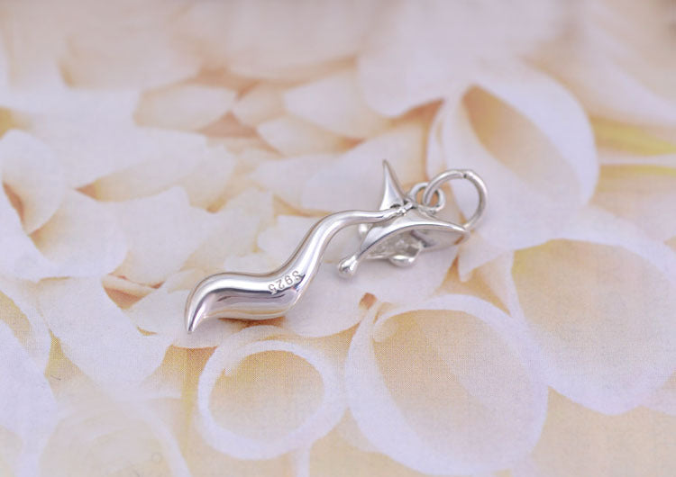 Sterling Silver Tiny Fox Charm Pendant S925 Finding