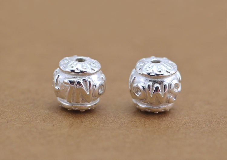 Sterling Silver Double Happiness Bat Bead S925 Finding