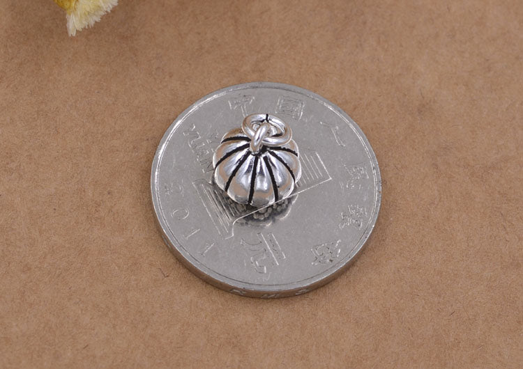 Sterling Silver Tiny Lotus Pod Charm Pendant S925 Finding