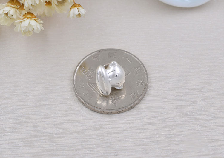 Sterling Silver Big Mouth Monkey Bead Spacer S990 Finding