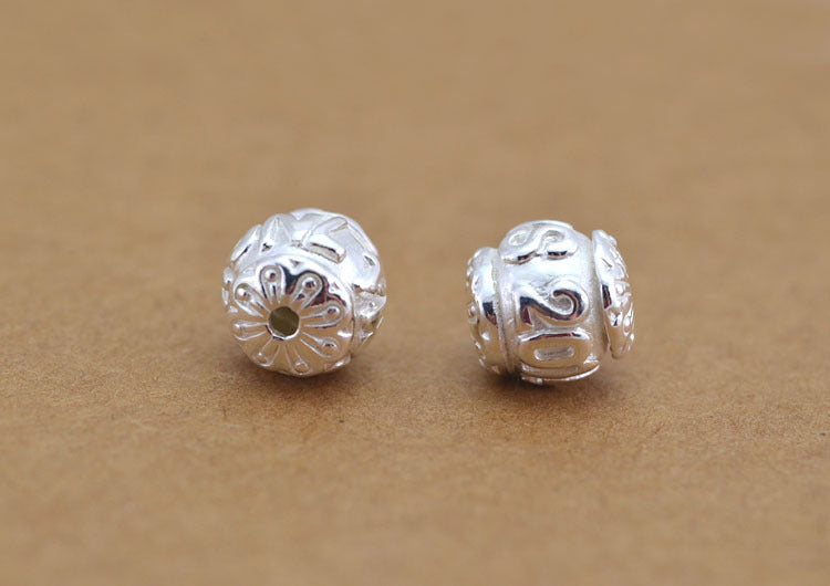 Sterling Silver Double Happiness Bat Bead S925 Finding