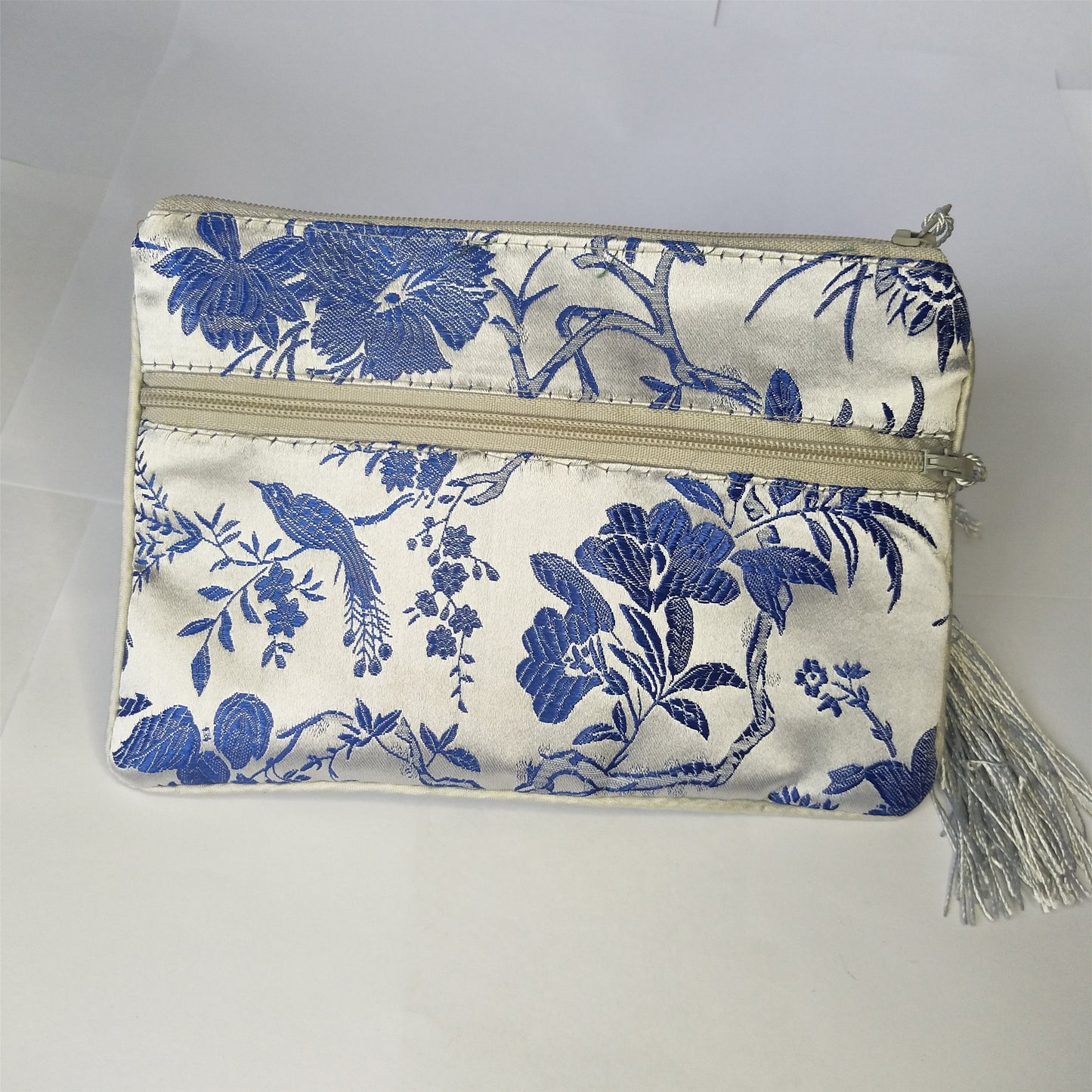 5x6.5 "pochettes en soie chinoises colorées sacs de pièces d'argent de poche avec deux fermetures éclair sac à main lot sacs d'emballage traditionnels pour cadeaux de bijoux