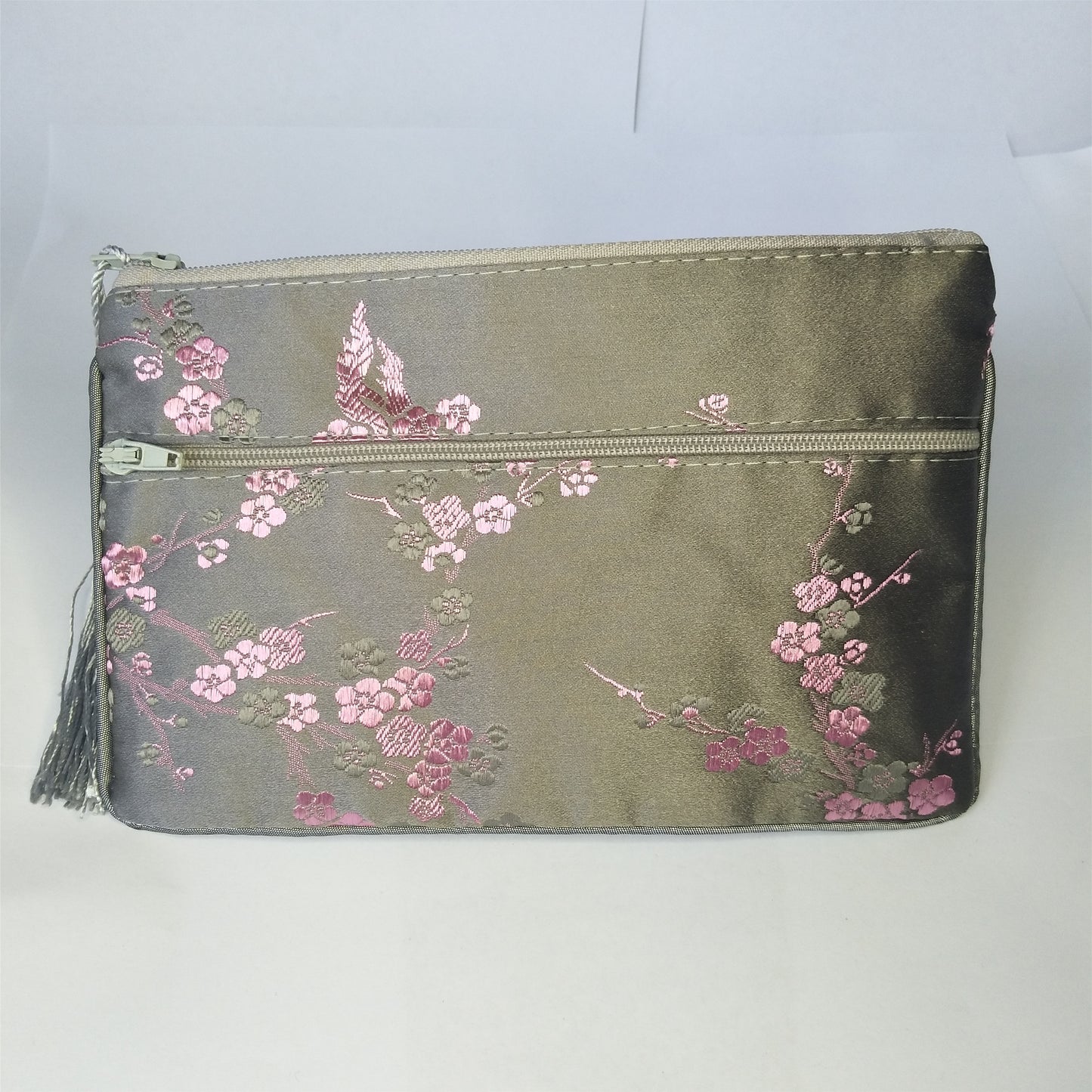 5x6.5 "pochettes en soie chinoises colorées sacs de pièces d'argent de poche avec deux fermetures éclair sac à main lot sacs d'emballage traditionnels pour cadeaux de bijoux