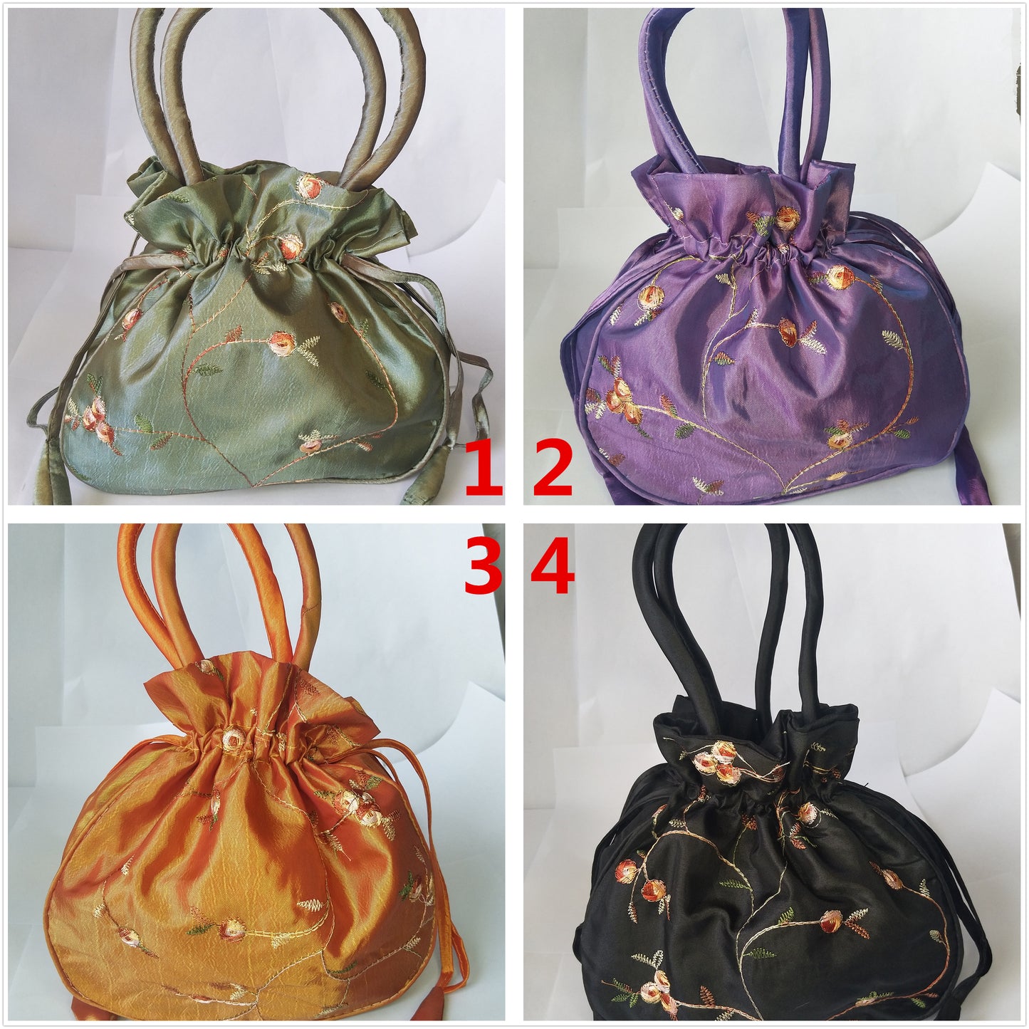 20,3 x 20,3 cm bunte chinesische Seidenbeutel, Taschengeld, Münzen, Handtaschen, Kordelzug, Beutel, viele traditionelle Verpackungsbeutel für Schmuck, Geschenke