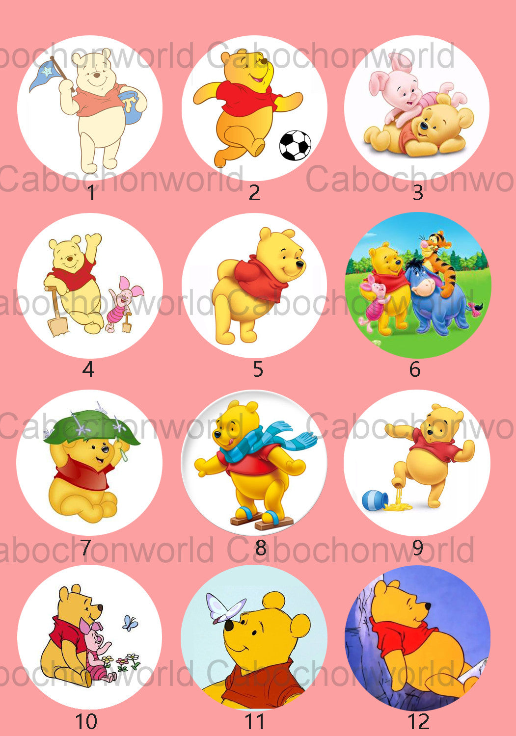 Pooh Bear Cabochon-Kollektion CWN0017