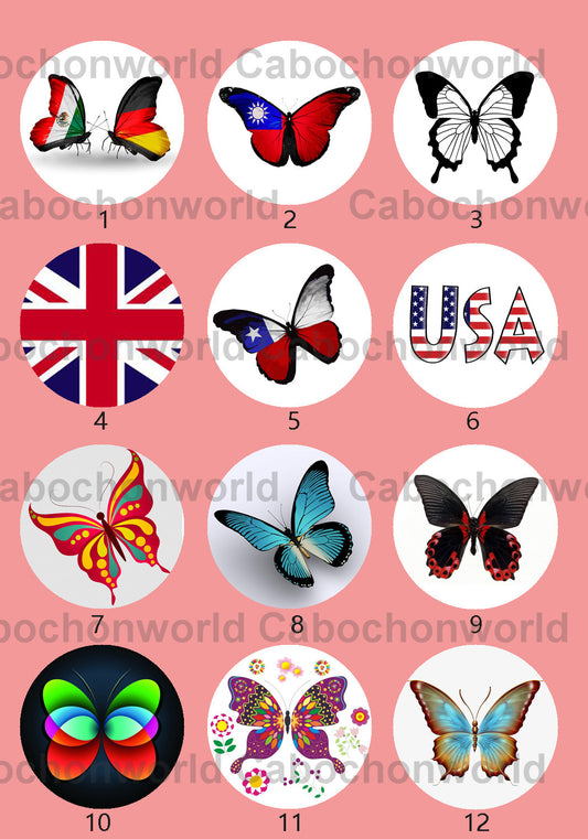 Butterfly Cabochon Collection CWN0022