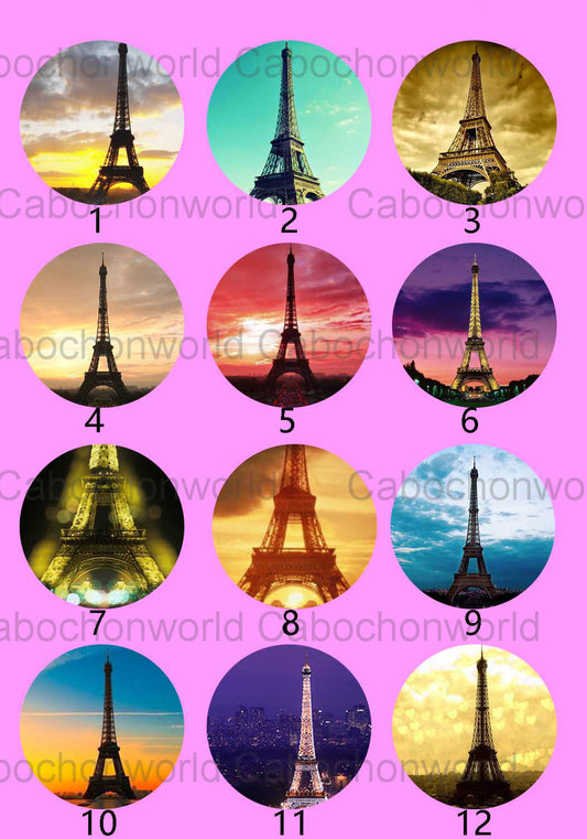 Collection de cabochons photo Tour Eiffel CW0037