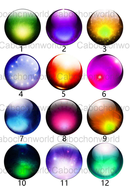 Collection de cabochons de points lumineux CW0046