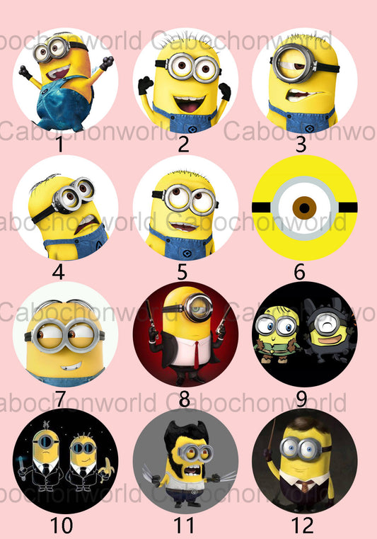 Cartoon-Minion-Cabochon-Kollektion CW0055