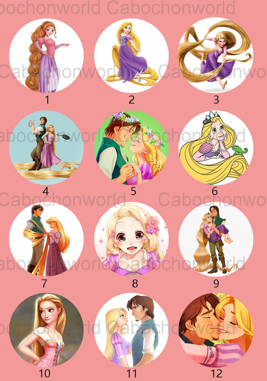 Verwirrte Rapunzel-Cabochon-Kollektion CWN0065