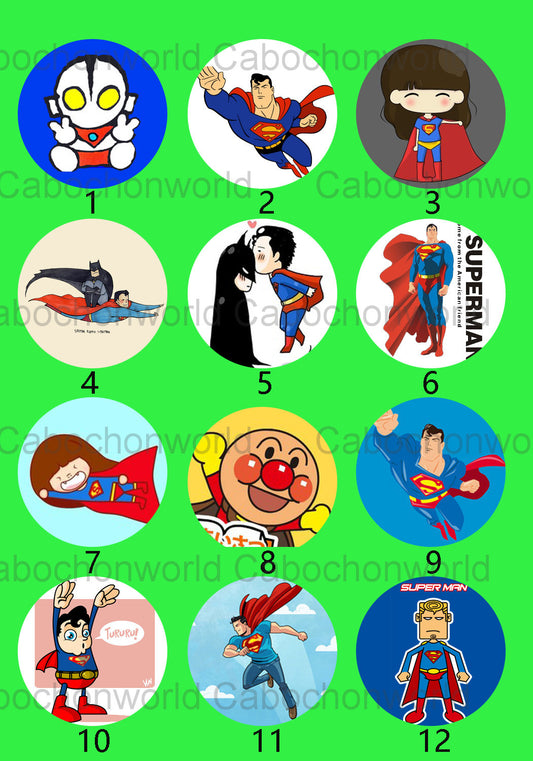 Cartoon Superman Cabochon Collection CW0080