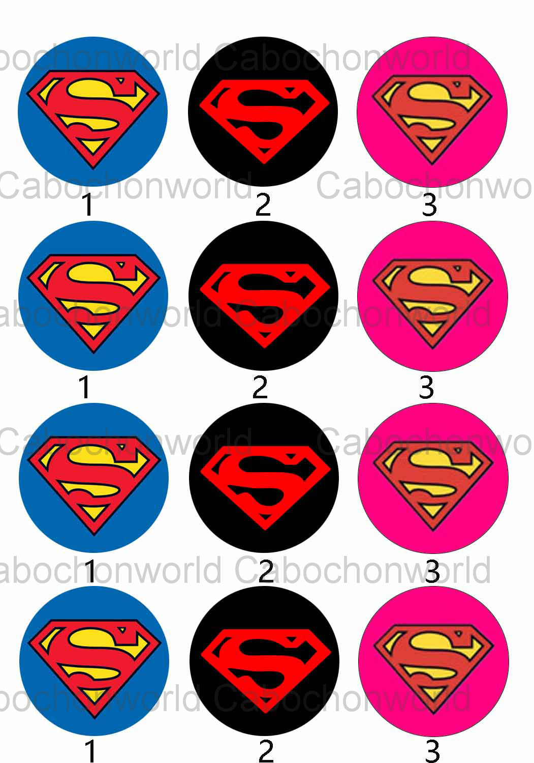 Superman Symbol Cabochon Collection CW0087