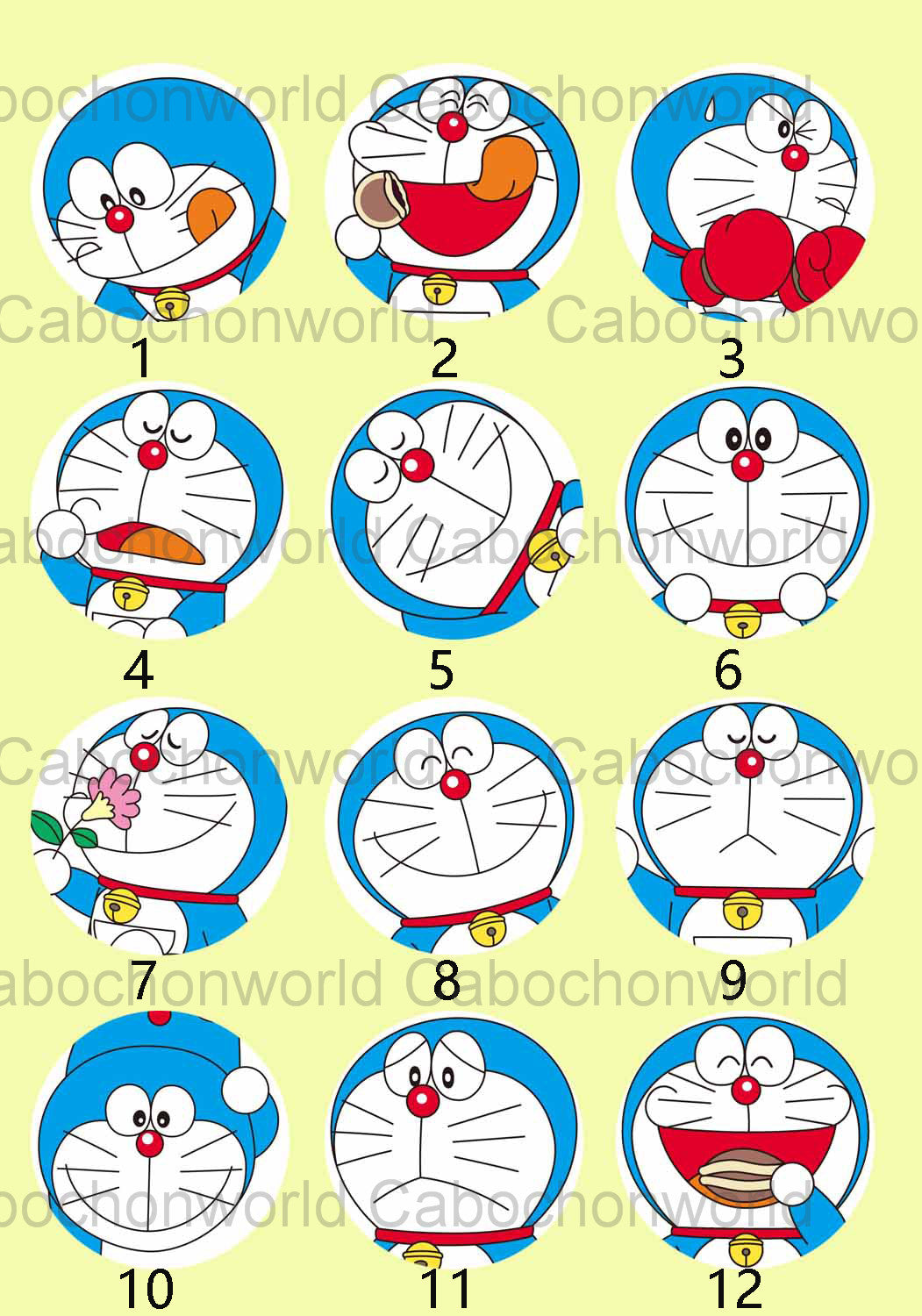 Schöne Doraemon Cabochon-Kollektion CW0100