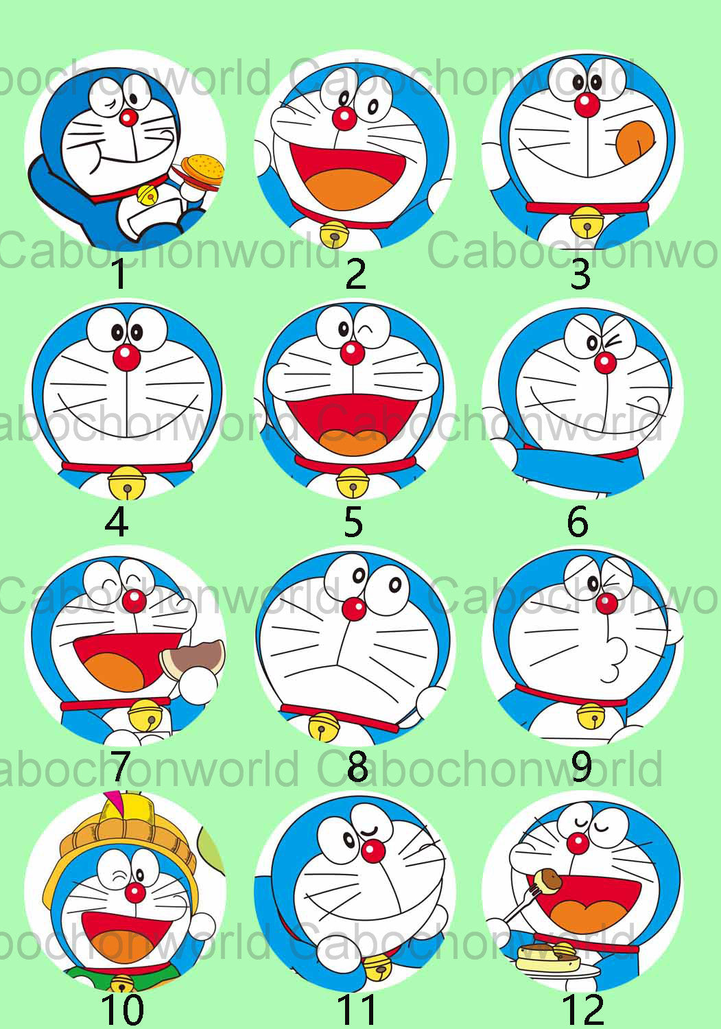 Schöne Doraemon Cabochon-Kollektion CW0102