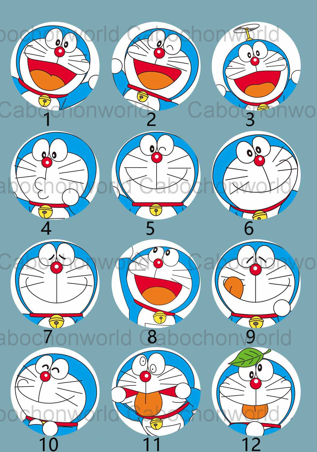 Belle collection de cabochons Doraemon CW0103