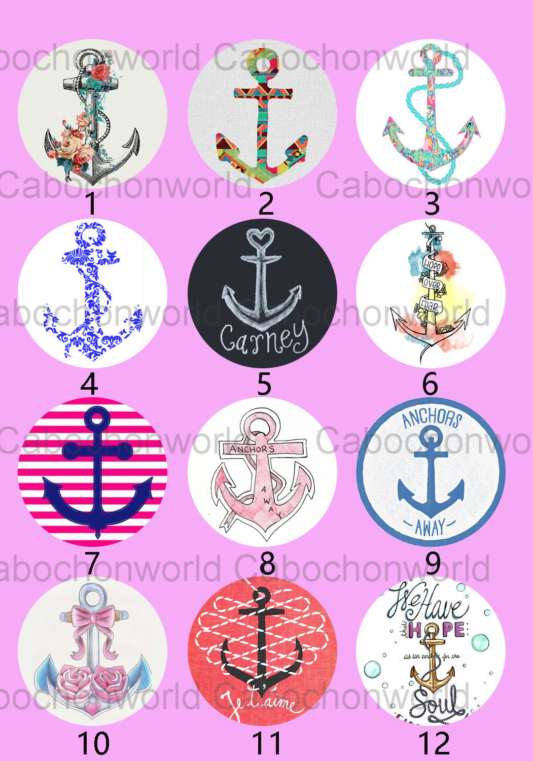 Anchor Various Cabochon Collection CW0116