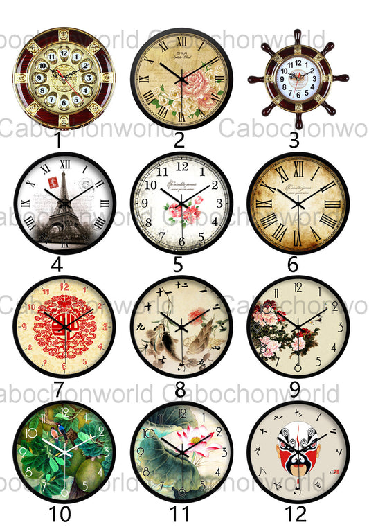 Clock Dial Plate Cabochon Collection CW0177