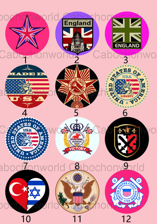 Various Badge Cabochon Collection CW0178