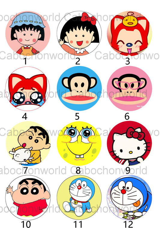 Cute Various Cartoon Charactor Cabochon Collection CW0189