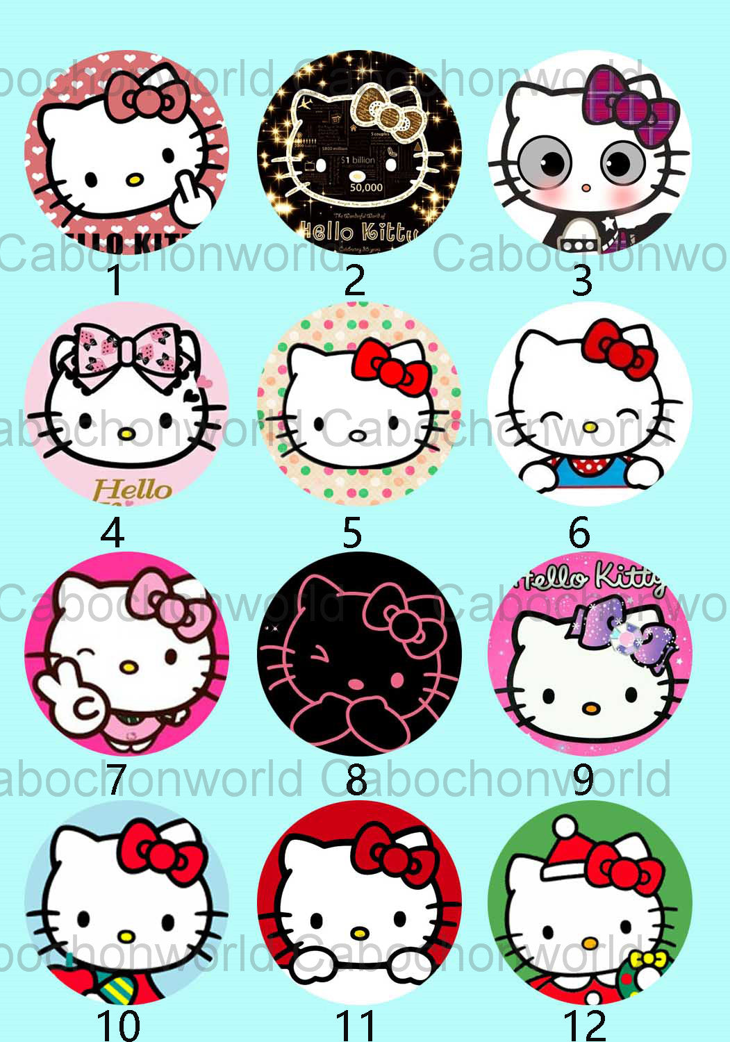 Cartoon HK Cabochon Collection CW0214