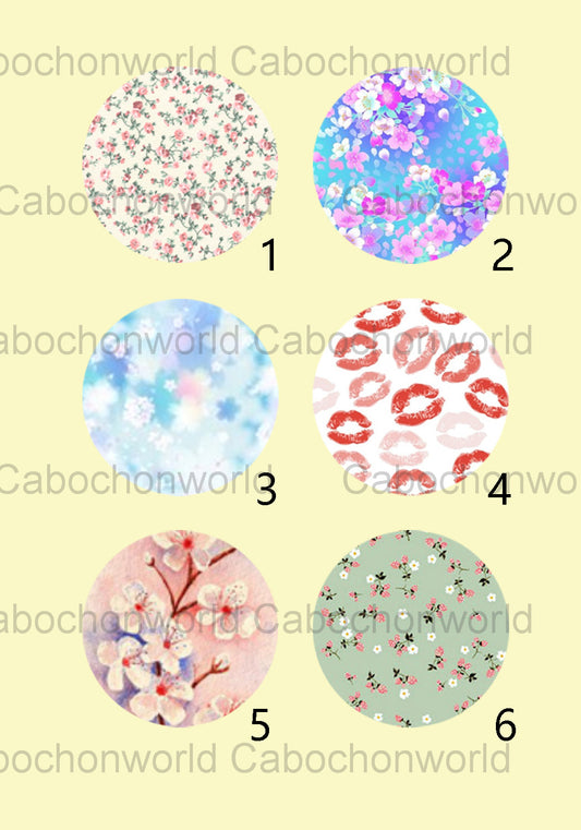 Beautiful Flower Cabochon Collection CW0477