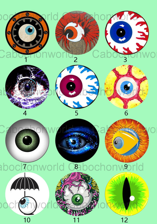 Collection de cabochons pour les yeux CW0496