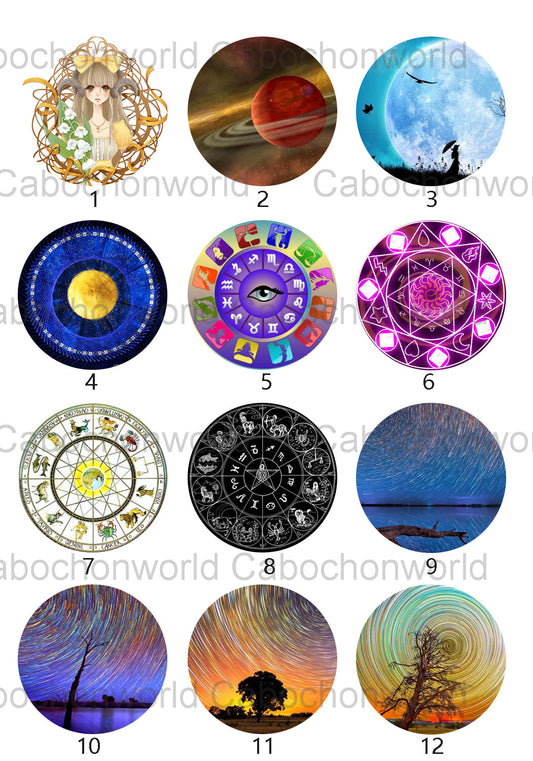 Various Magic Circle Cabochon Collection CW0526