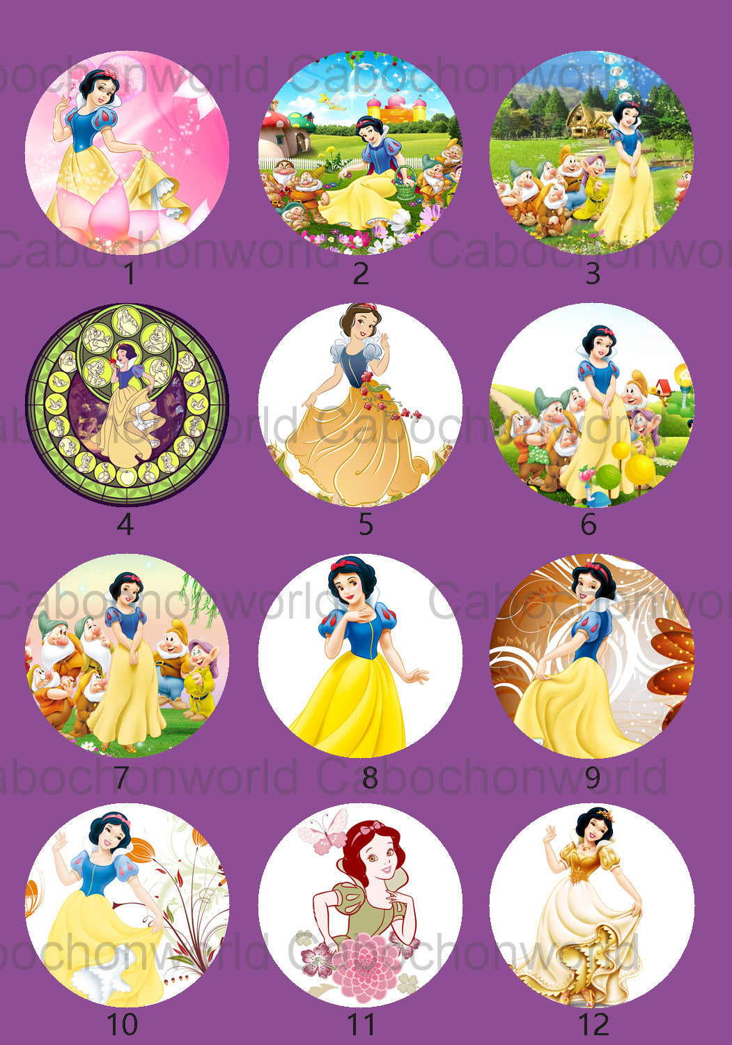 Snow White Cabochon Collection CW0629