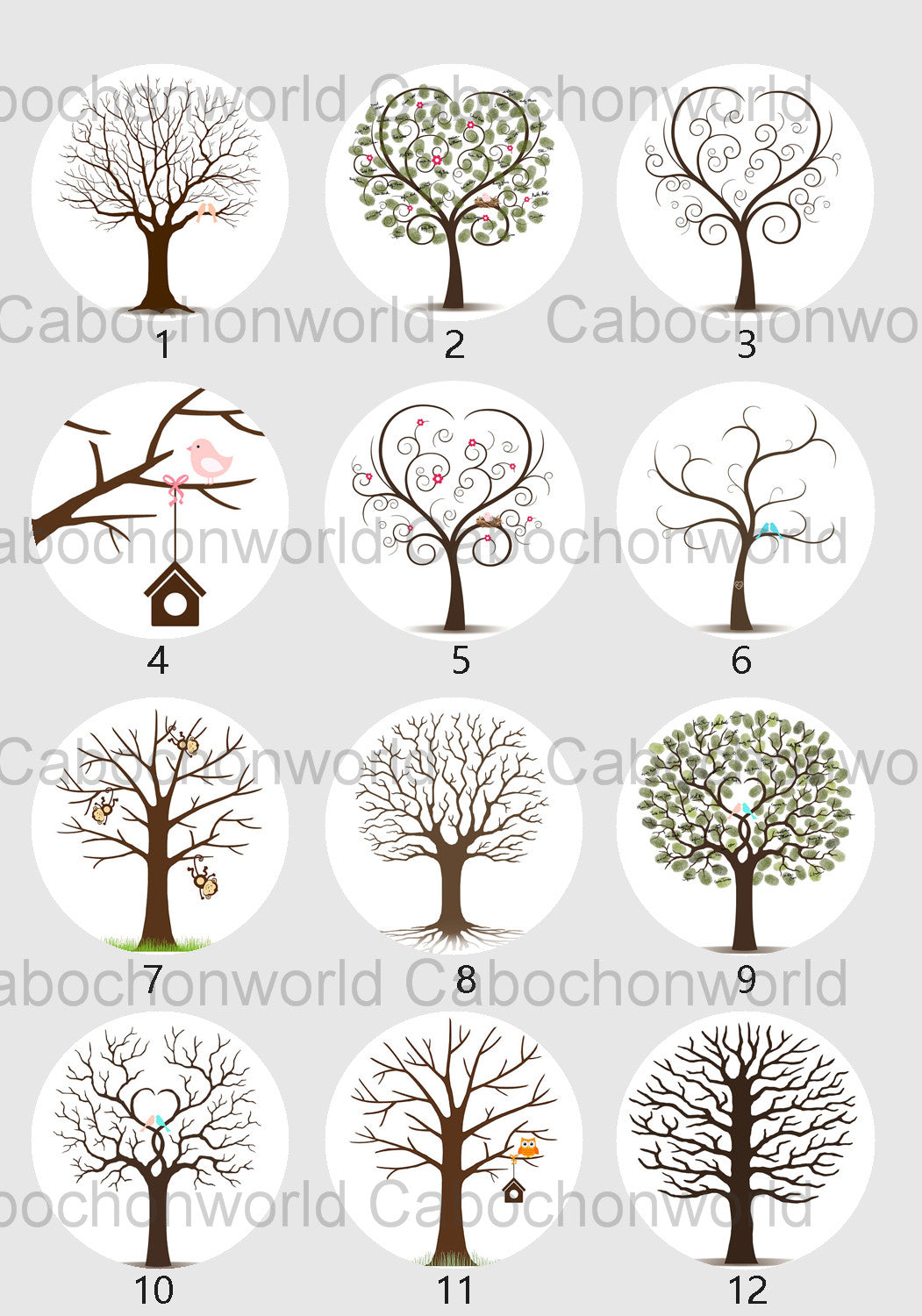 Tree Cabochon Collection CW0679