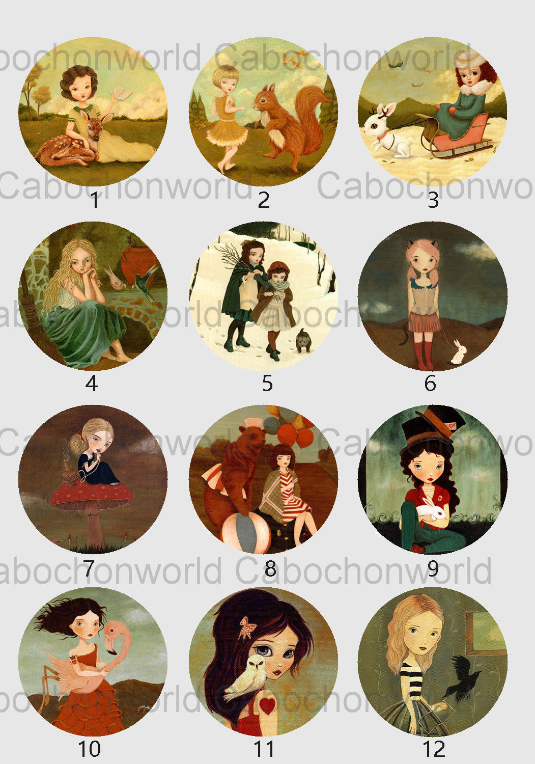 Picture Book Cabochon Collection CW0686