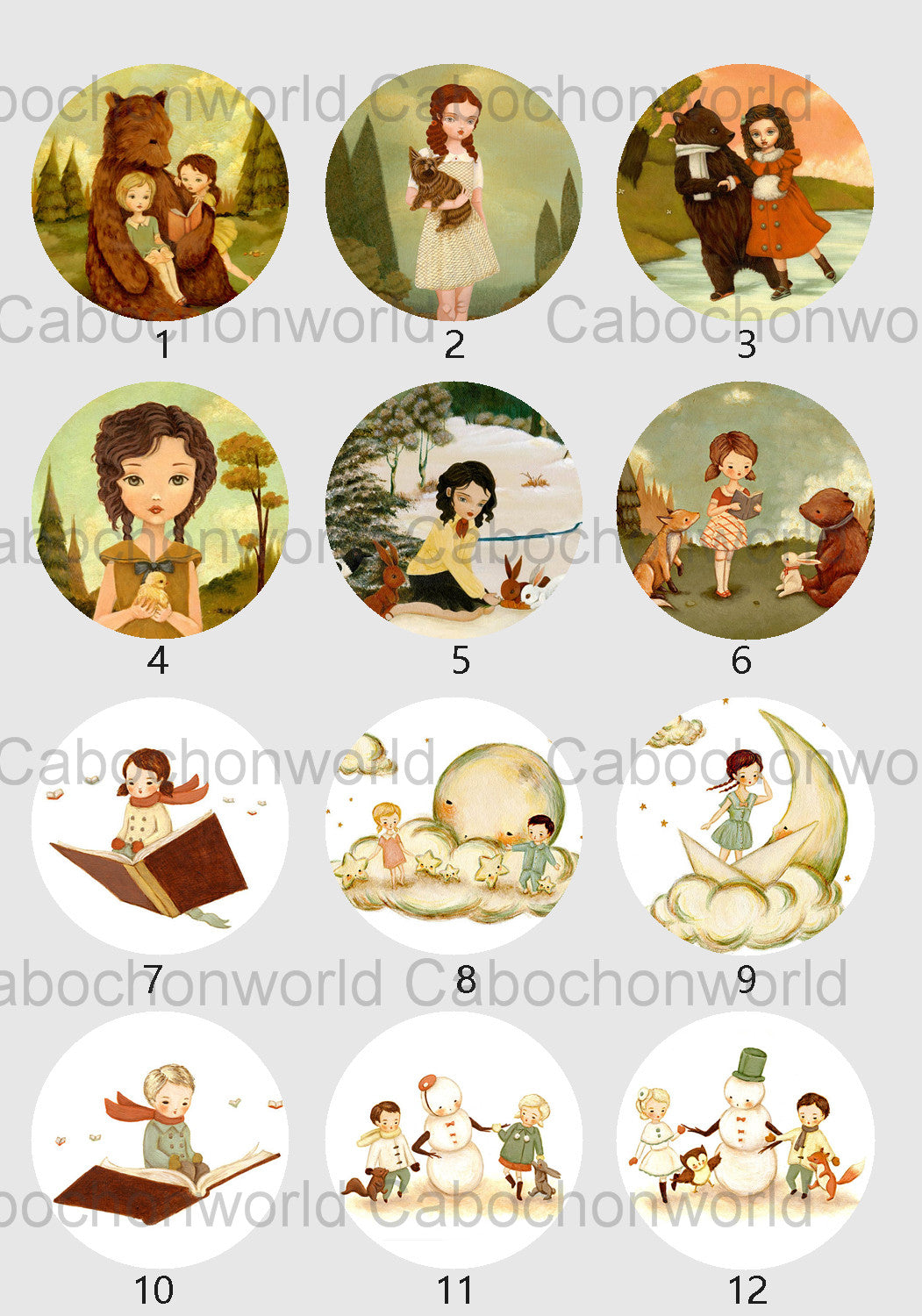 Picture Book Cabochon Collection CW0688