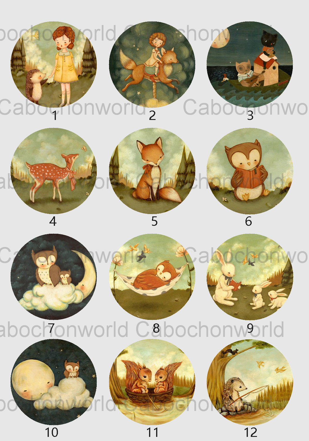 Picture Book Cabochon Collection CW0689