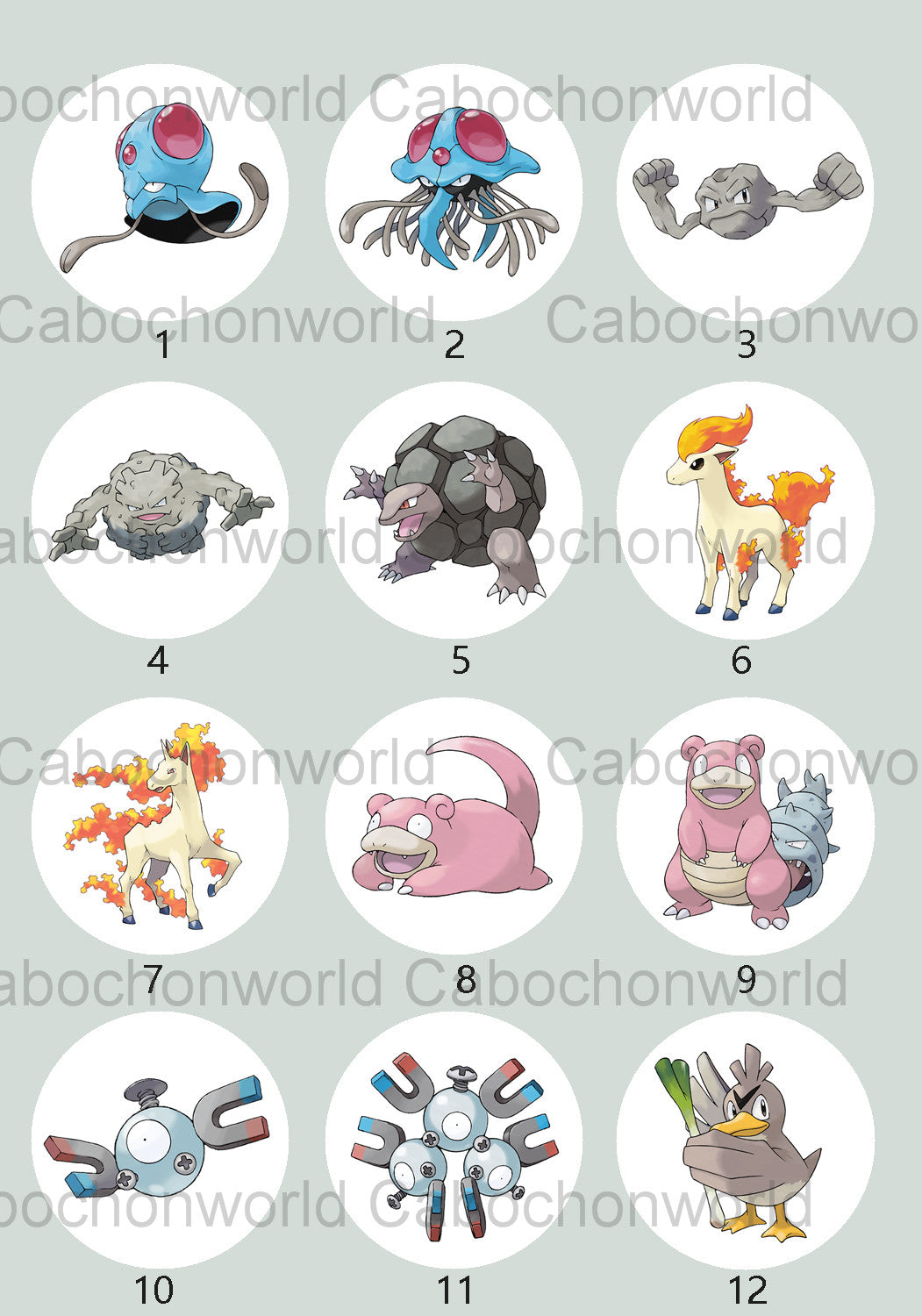 Pokemon Cabochon Collection CW0701