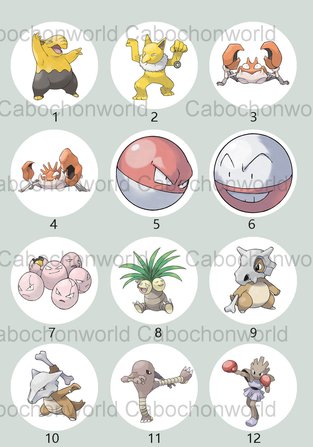 Pokemon Cabochon Collection CW0703