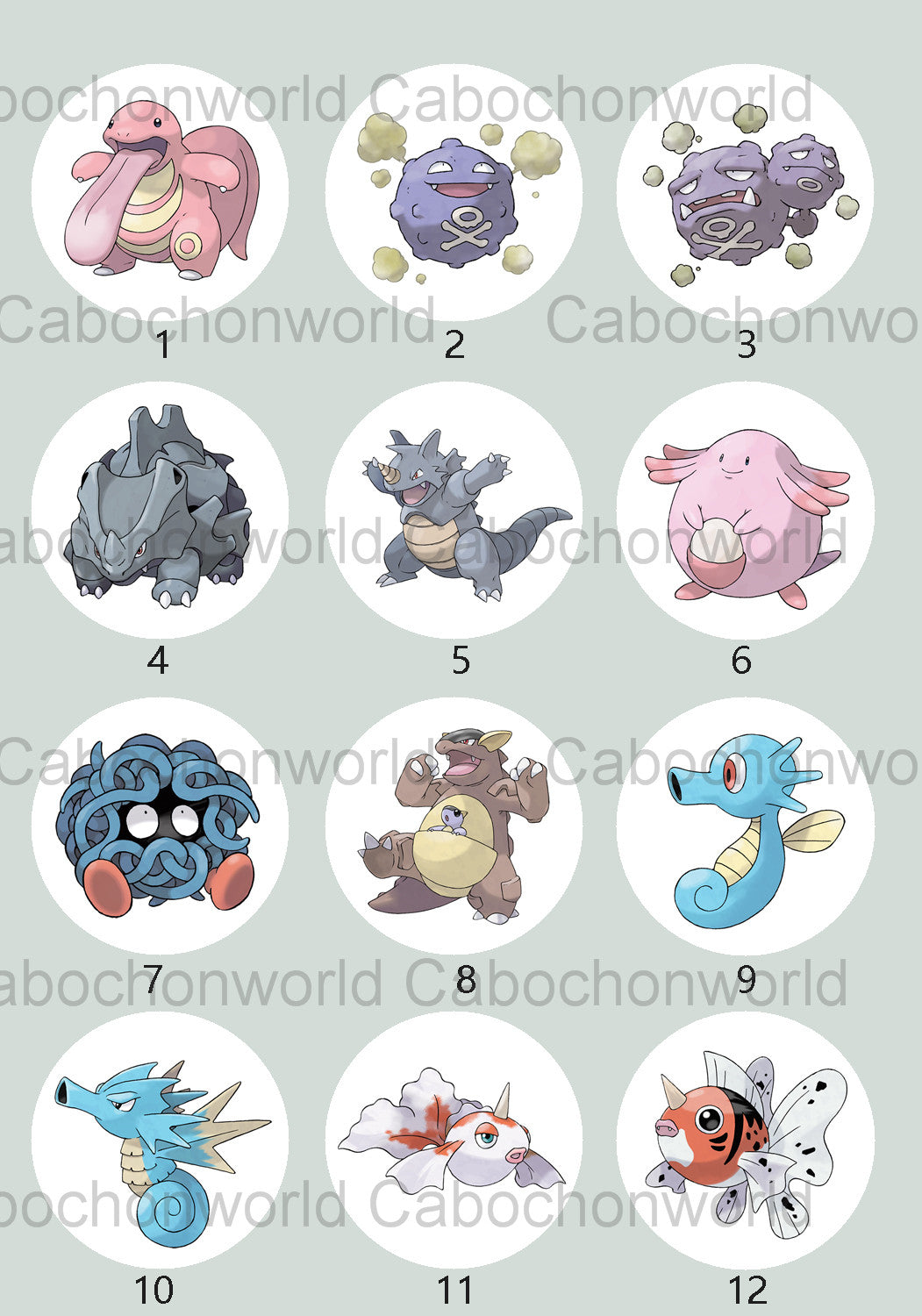 Pokemon Cabochon Collection CW0704