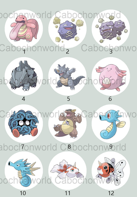 Pokemon-Cabochon-Kollektion CW0704