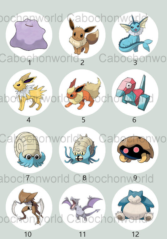 Pokemon-Cabochon-Kollektion CW0706