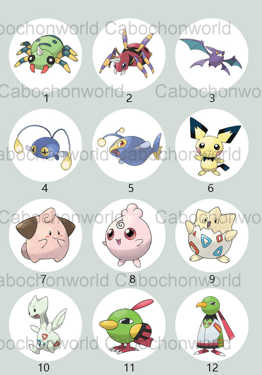 Pokemon-Cabochon-Kollektion CW0709