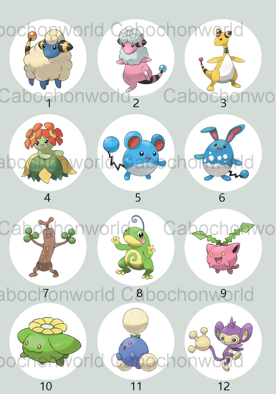 Pokemon Cabochon Collection CW0710