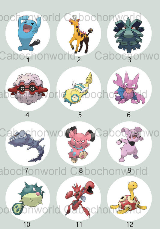 Pokemon-Cabochon-Kollektion CW0712