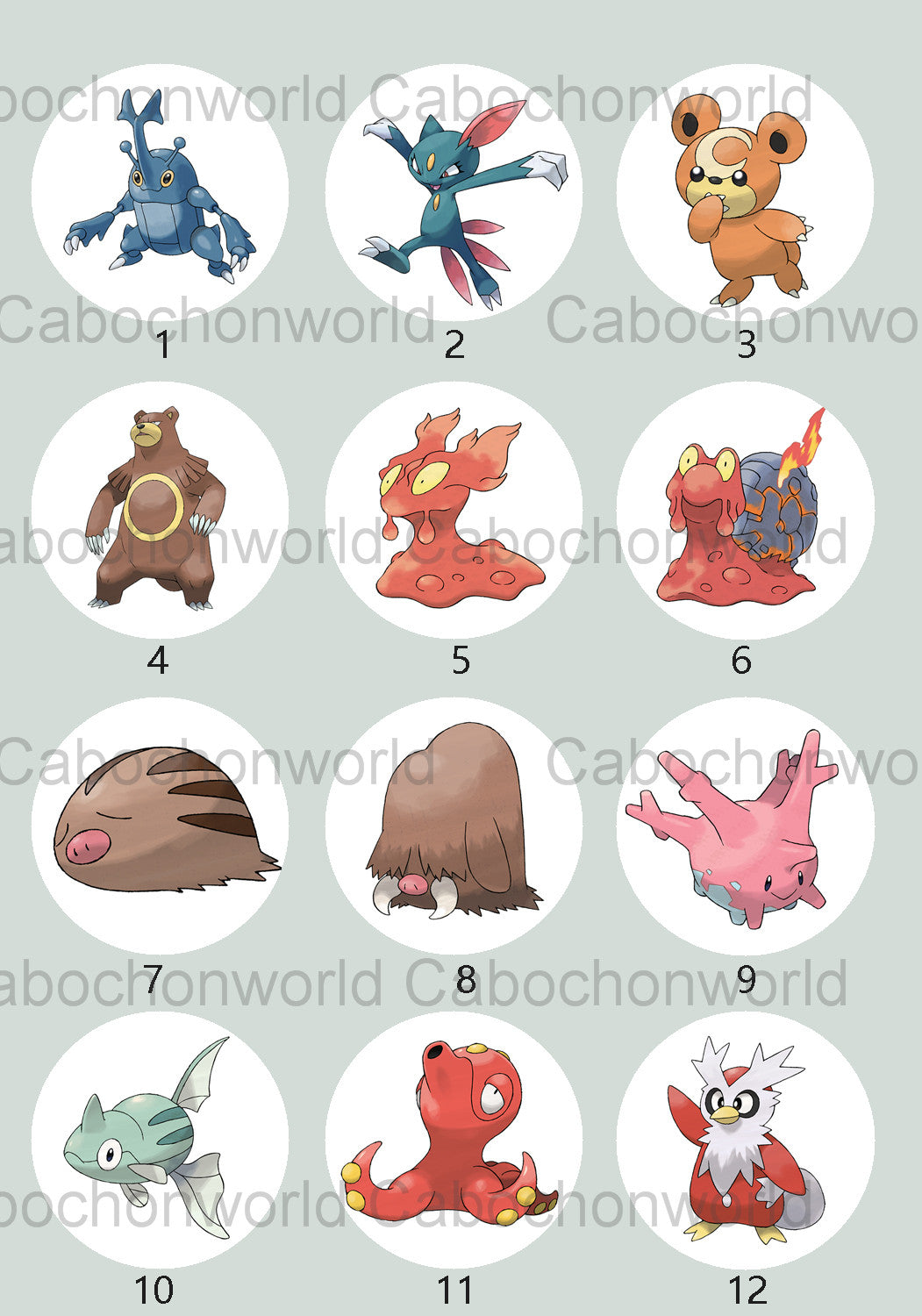 Pokemon Cabochon Collection CW0713