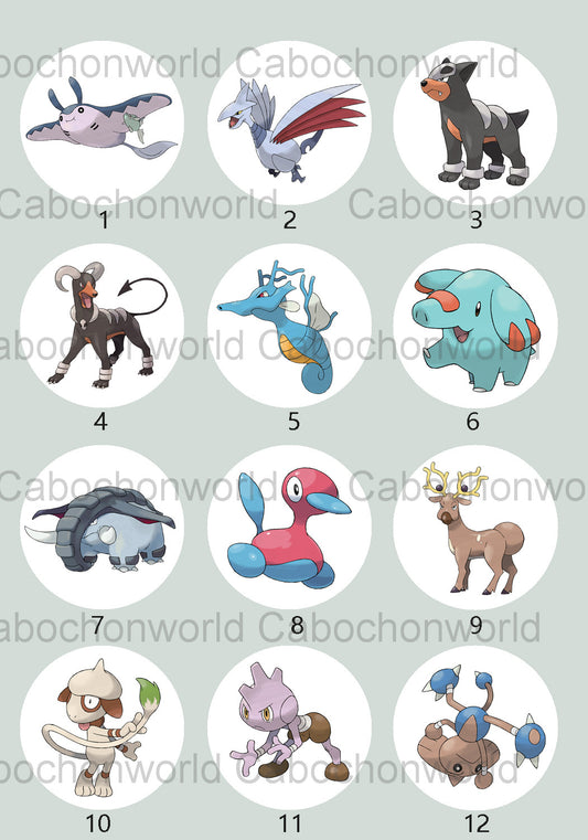 Pokemon-Cabochon-Kollektion CW0714